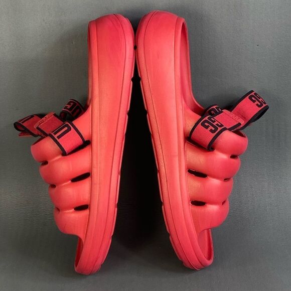 UGG Sport Men’s Yeah Slide Samba Red sandals size 11 - Picture 5 of 8